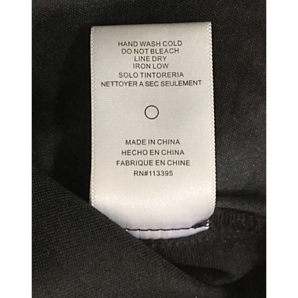 EN CREME Black Sequined Body-Con Dress Exposed Zip Y2K - Picture 6 of 7